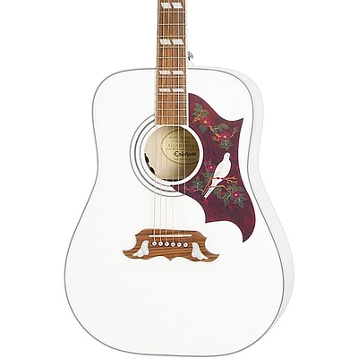 Epiphone Dove Studio Limited-Edition Acoustic-Electric Guitar Alpine White