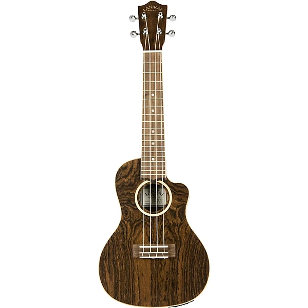 Lanikai FBCET-C Figured Bocote Thin Body Concert Acoustic-Electric Ukulele Satin Finish