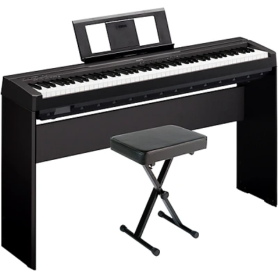 Yamaha P-45LXB Digital Piano With Stand and Bench Black