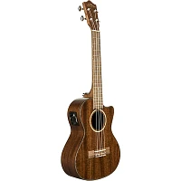 Lanikai MAS-CET All Solid Mahogany Tenor with Kula Preamp Acoustic-Electric Ukulele Mahogany