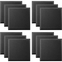 Ultimate Acoustics Acoustic Panel - 24x24x2 Bevel (12 Pack)