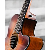 Mitchell MX430 Spalted Maple Acoustic-Electric Guitar Whiskey Burst