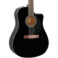 Fender CD-60SCE Dreadnought Acoustic-Electric Guitar Black