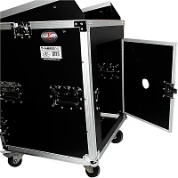 ProX 14U Rack x 10U Top Mixer DJ Combo Flight Case 14 RU Space