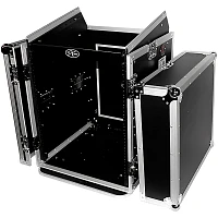 ProX 14U Rack x 10U Top Mixer DJ Combo Flight Case 14 RU Space