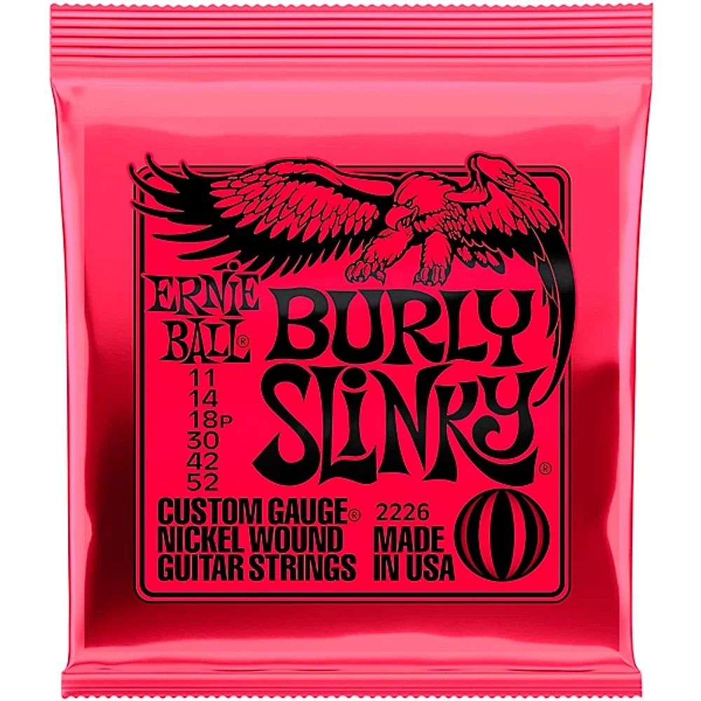 Ernie Ball Burly Slinky Nickel Wound Electric Guitar Strings (11-52)