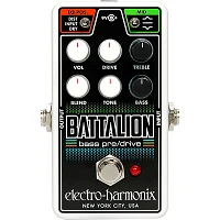 Electro-Harmonix Nano Battalion Bass Preamp & Overdrive Effects Pedal