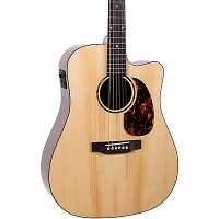 Recording King RD-G6-CFE5 Solid Top Dreadnought Cutaway Acoustic-Electric Guitar Natural