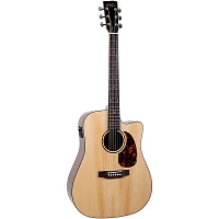 Recording King RD-G6-CFE5 Solid Top Dreadnought Cutaway Acoustic-Electric Guitar Natural