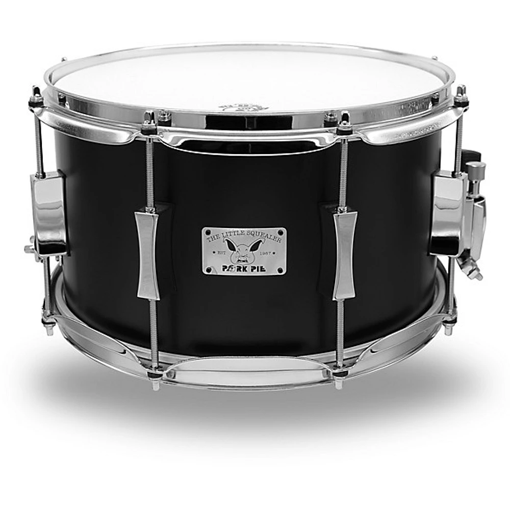 Pork Pie Little Squealer Flat Black Snare Drum 12 x 7 in.