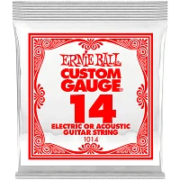 Ernie Ball Single Plain Steel Electric or Acoustic Guitar String