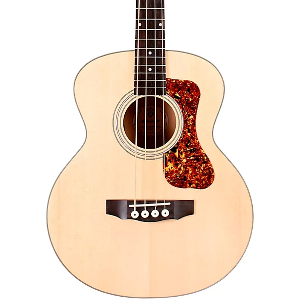 Guild Jumbo Junior Acoustic-Electric Bass Guitar Flame Maple