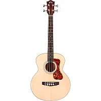 Guild Jumbo Junior Acoustic-Electric Bass Guitar Flame Maple