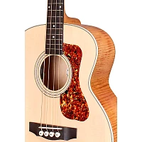 Guild Jumbo Junior Acoustic-Electric Bass Guitar Flame Maple