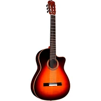 Cordoba Fusion Orchestra CE Crossover Classical Acoustic-Electric Guitar Teardrop Sunburst