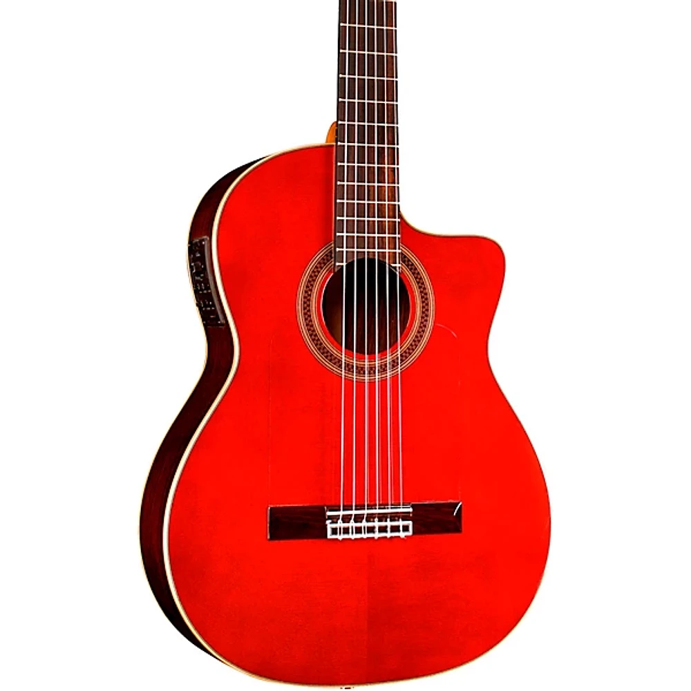 Cordoba GK Studio Negra Flamenco Acoustic-Electric Guitar Wine Red