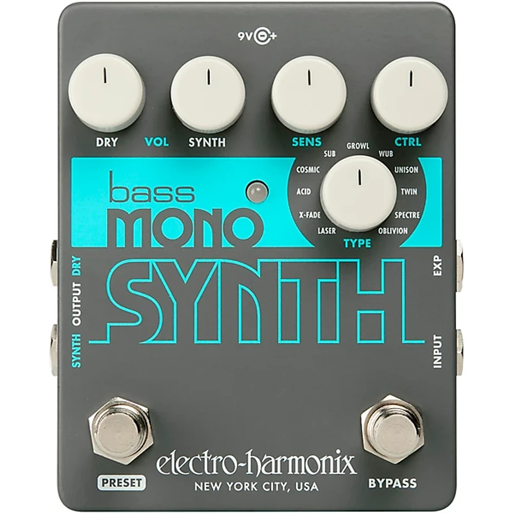 Electro-Harmonix Bass Mono Synth Bass Effects Pedal