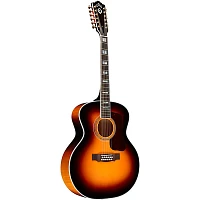 Guild F-512E Maple Jumbo 12-String Acoustic-Electric Guitar Antique Burst