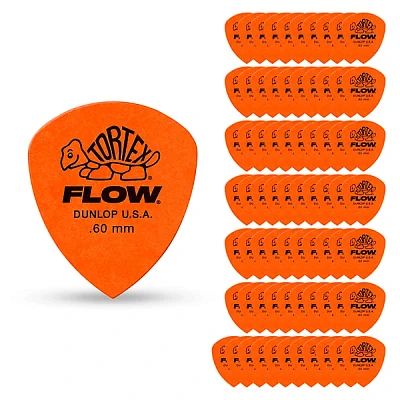 Dunlop Tortex Flow Guitar Picks STD PK-72 .60 mm 72 Pack