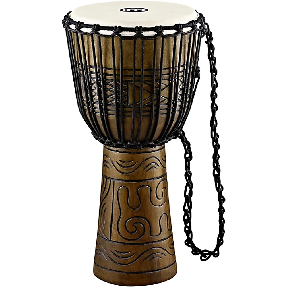 MEINL Artifact Series Hand Carved Djembe 12 in. Brown