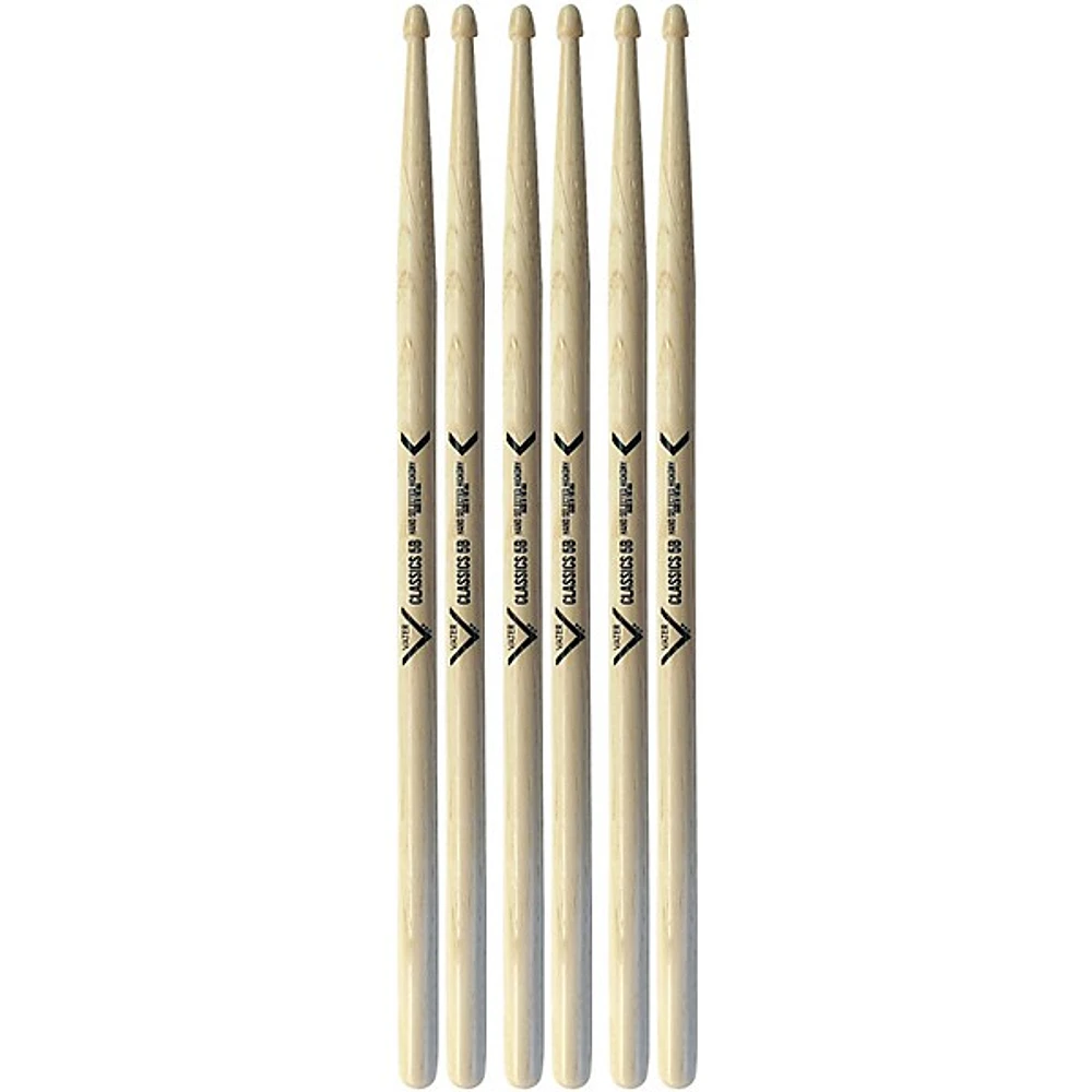 Vater Classics Series Drum Sticks - Buy 2, Get 1 Free 5B Wood