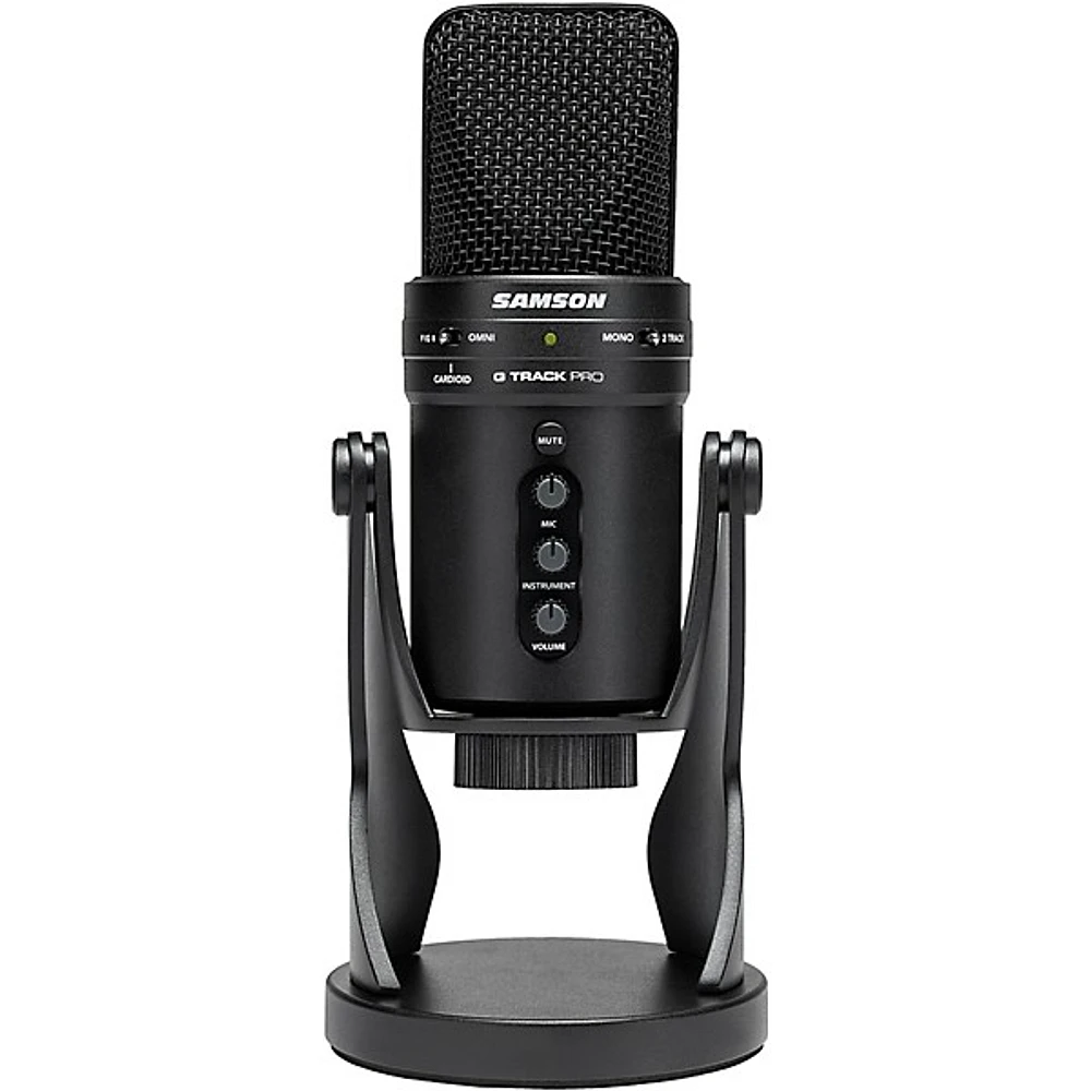 Samson G track Pro USB 24-bit Studio Condenser Mic with Audio Interface Black