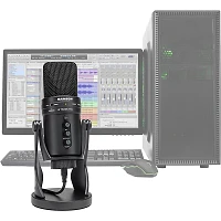 Samson G track Pro USB 24-bit Studio Condenser Mic with Audio Interface Black