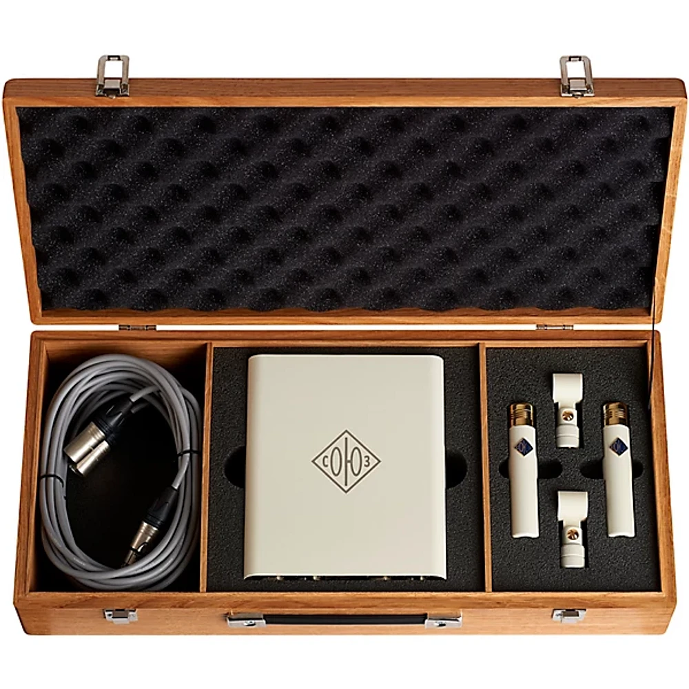 Soyuz Microphones 013 TUBE Matched Pair Small Diaphragm Tube Microphone Single Power Supply Unit with Oak Suitcase (cardioid capsule, 10dB pad)