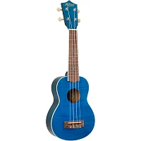 Mitchell MU45F Exotic Soprano Ukulele Flamed Maple Blue