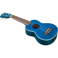 Mitchell MU45F Exotic Soprano Ukulele Flamed Maple Blue