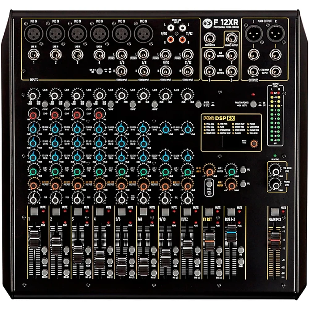 RCF F12-XR 12 Channel Mixer w/ FX and Recording