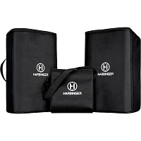 Harbinger M200-BT Portable PA System With Bluetooth and Custom Carry Bags 10" Mains