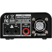 Two Notes AUDIO ENGINEERING Torpedo Captor Loadbox/Attenuator/DI Black 4 Ohm