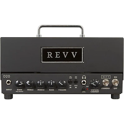 Revv Amplification D20 20W Tube Guitar Amp Head Black