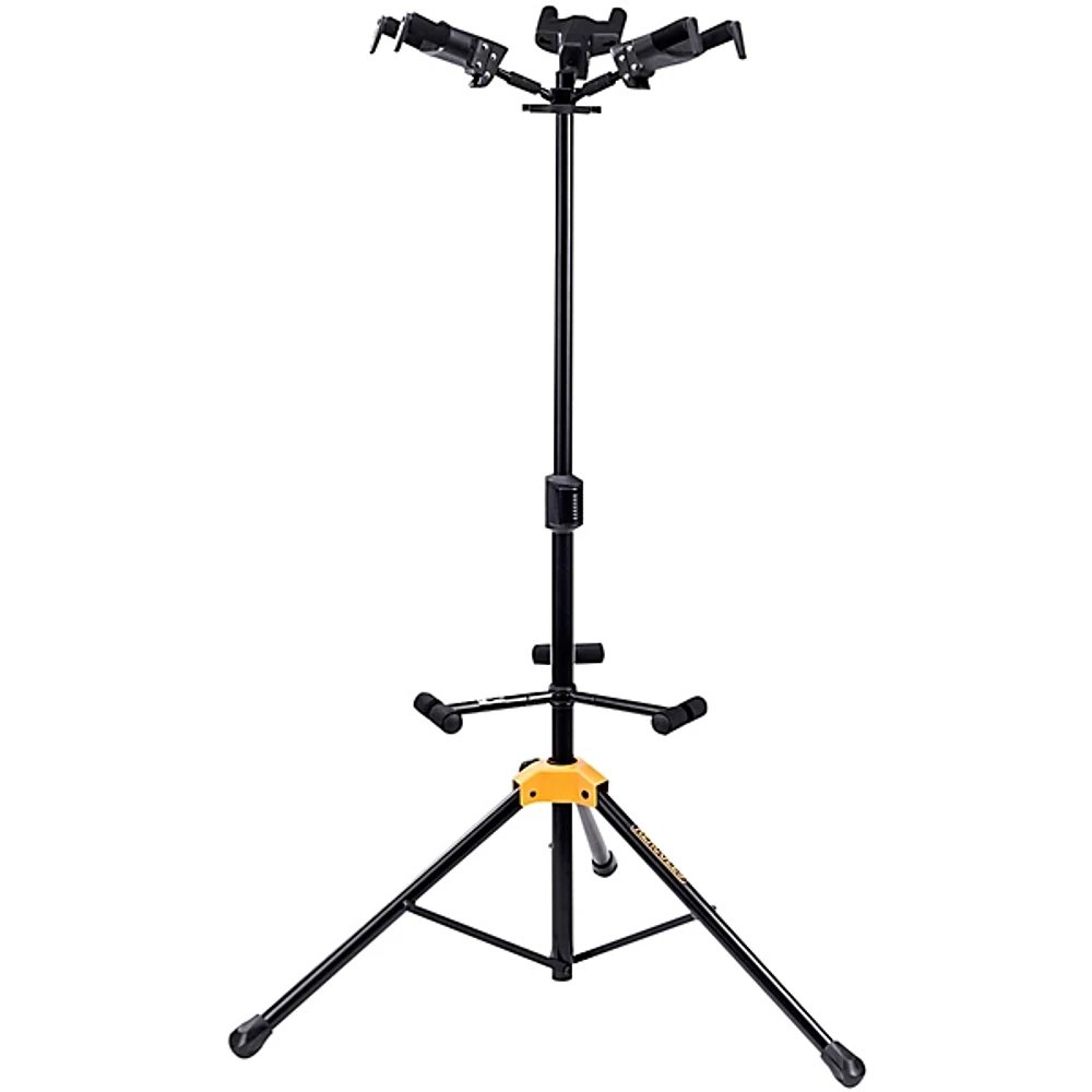 Hercules GS432BPLUS PLUS Series Universal Auto Grip Triple Guitar Stand With Foldable Backrest