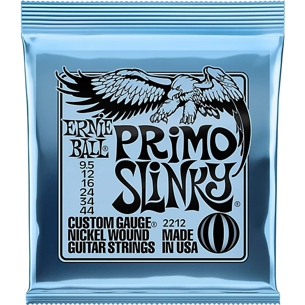 Ernie Ball Primo Slinky Nickel Wound Electric Guitar Strings Gauge 9.5 - 44