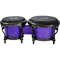 Toca Jimmie Morales Signature Series Purple Sparkle Bongos 7 and 8.5 in. Purple Sparkle