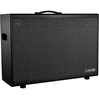 Line 6 Powercab 212 Plus 500W 2x12 Powered Stereo Guitar Speaker Cab Black and Silver