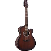 Mitchell Terra Series T433CE-BST Auditorium-Size Cutaway Acoustic-Electric Guitar Edge Burst