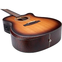 Open Box Mitchell Terra Series T413CEBST Auditorium Solid Torrefied Spruce Top Acoustic Electric Cutaway Guitar Level 1 Edge Burst