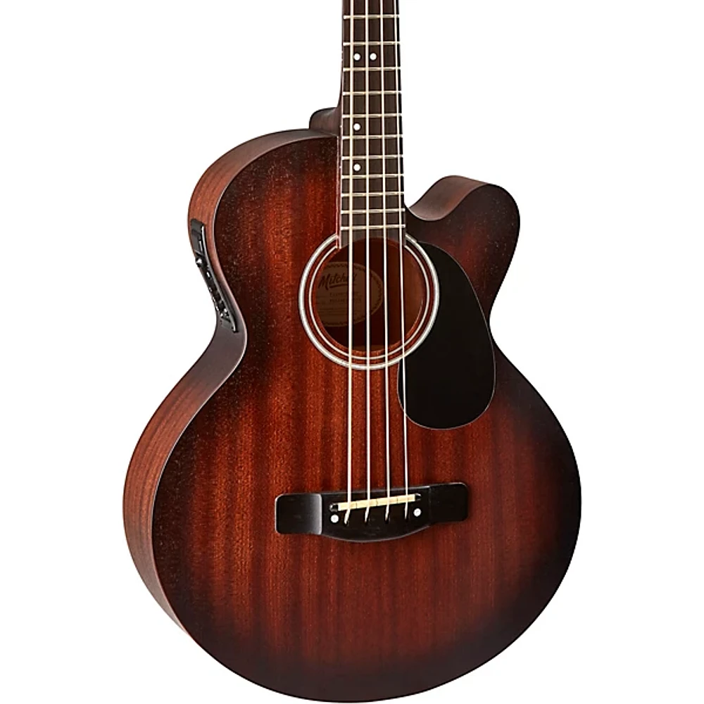 Mitchell T239B-CE-BST Terra Acoustic-Electric Bass Guitar Edge Burst