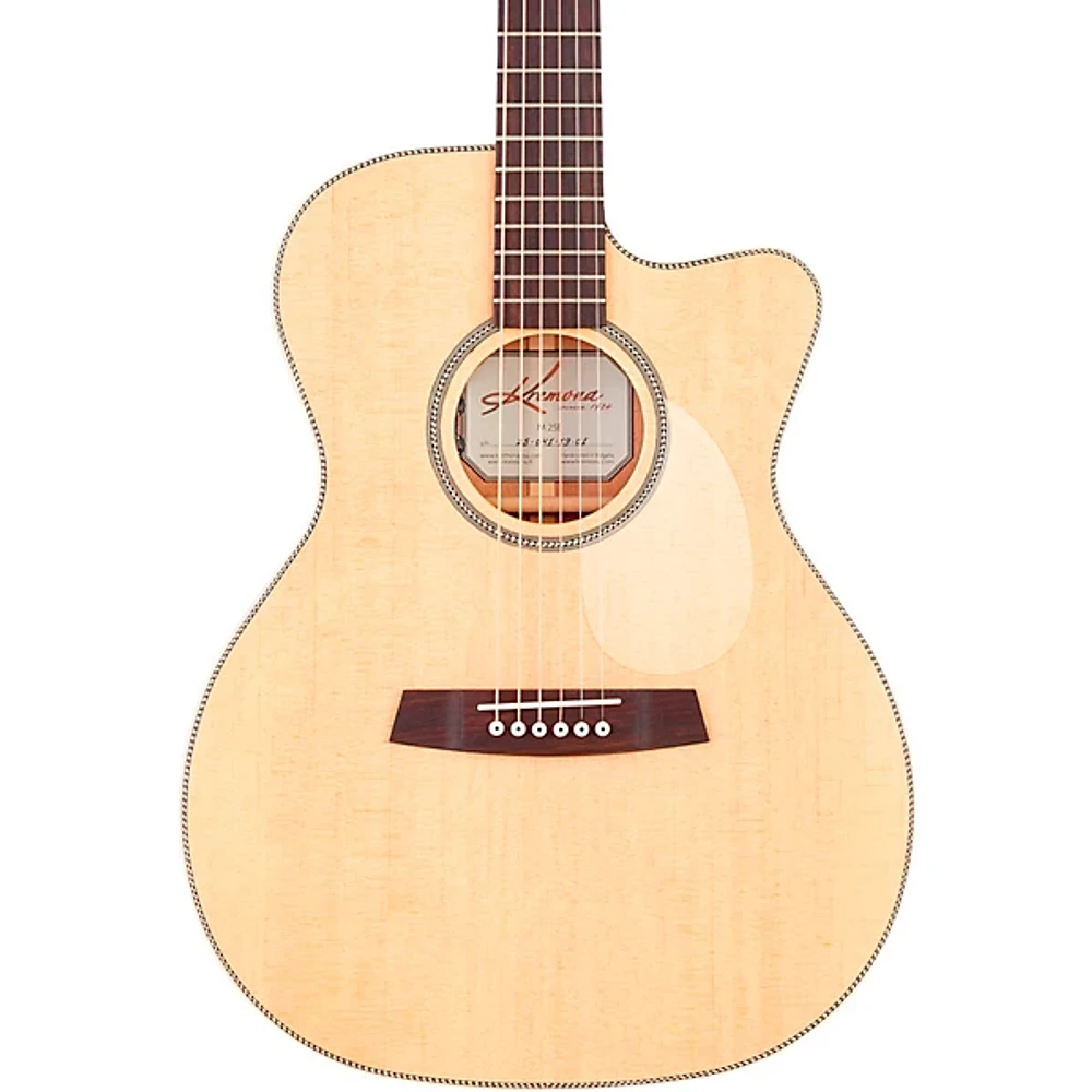 Kremona M25 CW OM-Style Acoustic-Electric Guitar Natural