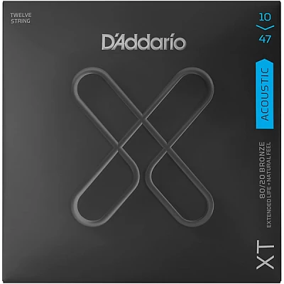 D'Addario XT Acoustic Strings, 12-String Light, 10-47