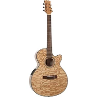 Mitchell MX430QAB Exotic Series Acoustic-Electric Quilted Ash Burl Natural