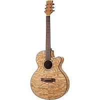 Mitchell MX430QAB Exotic Series Acoustic-Electric Quilted Ash Burl Natural