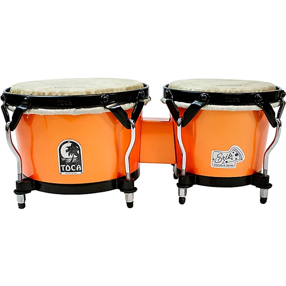 Toca Erik Piza Signature Series Bongos 7 and 9 in. Orange