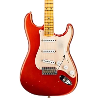 Fender Custom Shop 55 Dual-Mag Stratocaster Journeyman Relic Maple Fingerboard Limited Edition Electric Guitar Super Faded Aged Candy Apple Red