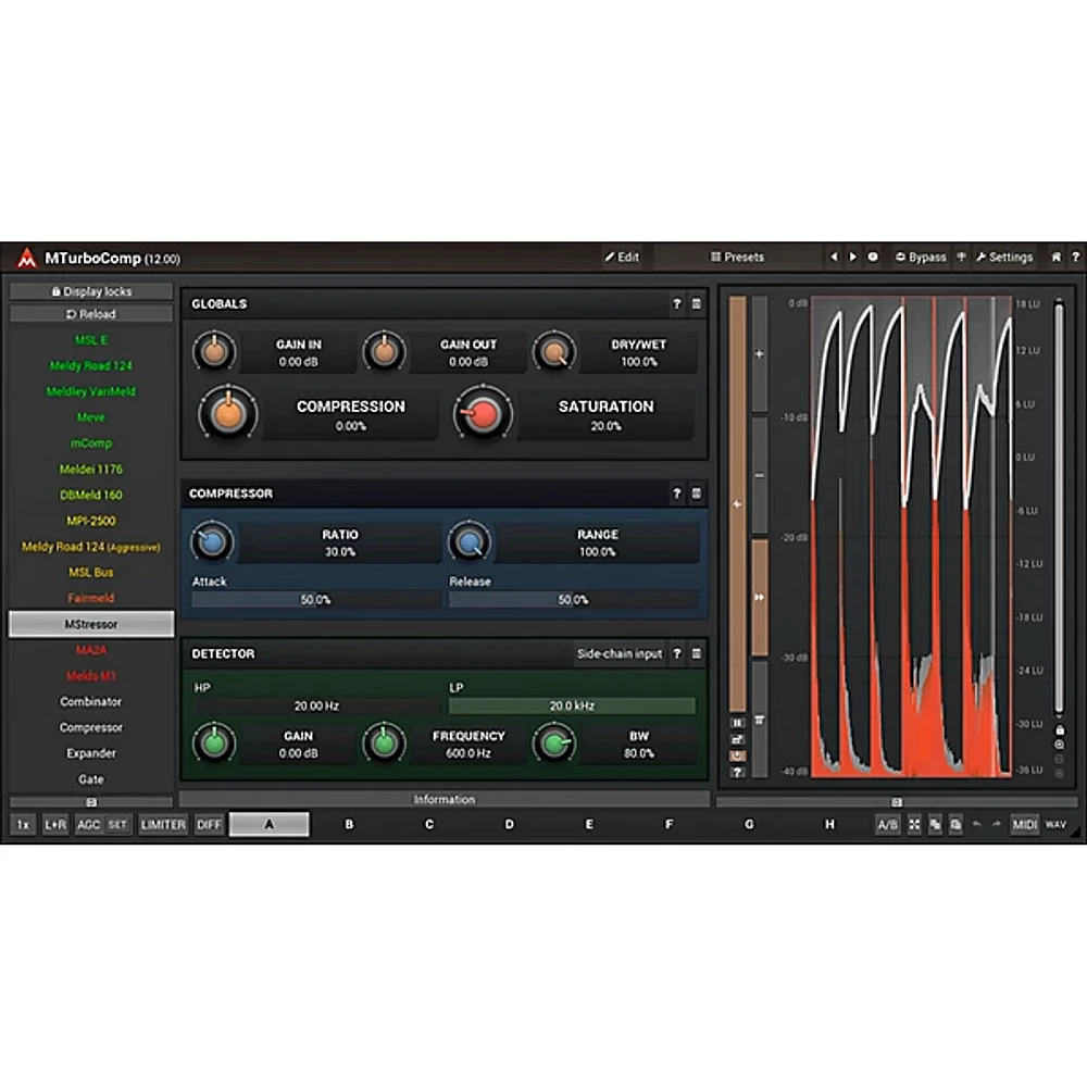 MeldaProduction MTurboComp Vintage Analog Compressor Software Download