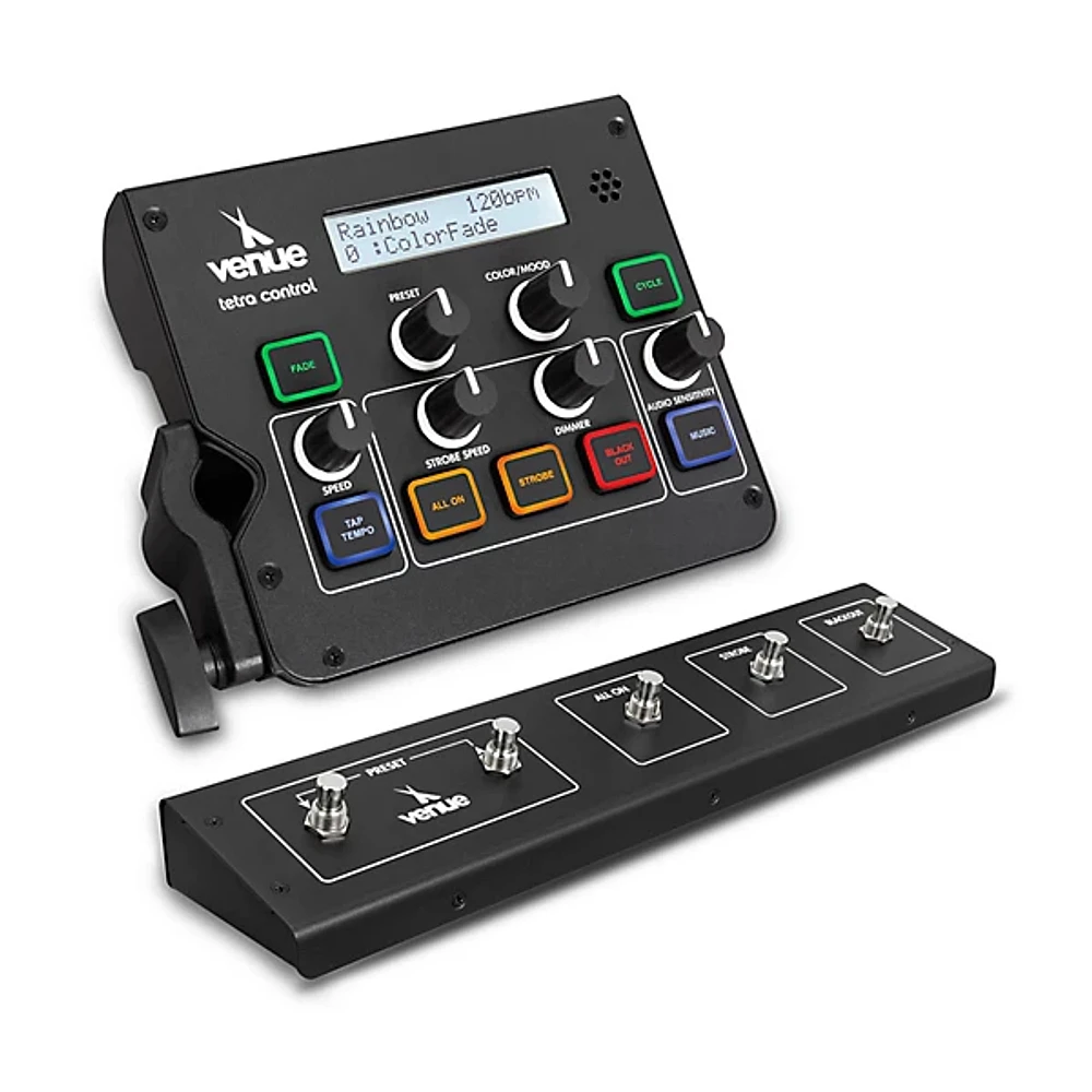 Venue Tetra Control Intuitive DMX Controller & Footswitch Black