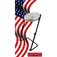 Panyard Jumbie Jam Steel Drum Kit with Metal Z-Floor Stand Silver